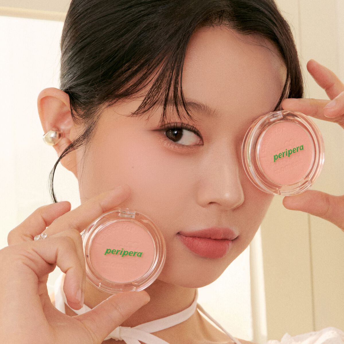 ピュア ブラッシュド サンシャイン チーク/PERIPERA/パウダーチークを使ったクチコミ(2枚目)