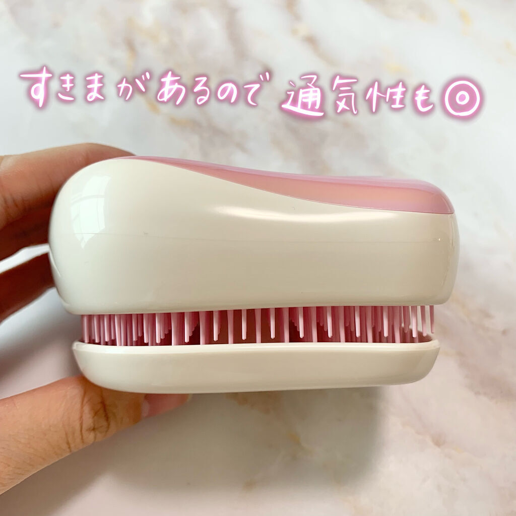 コンパクトスタイラー ピンクシェル/TANGLE TEEZER/ヘアブラシを使ったクチコミ（3枚目）