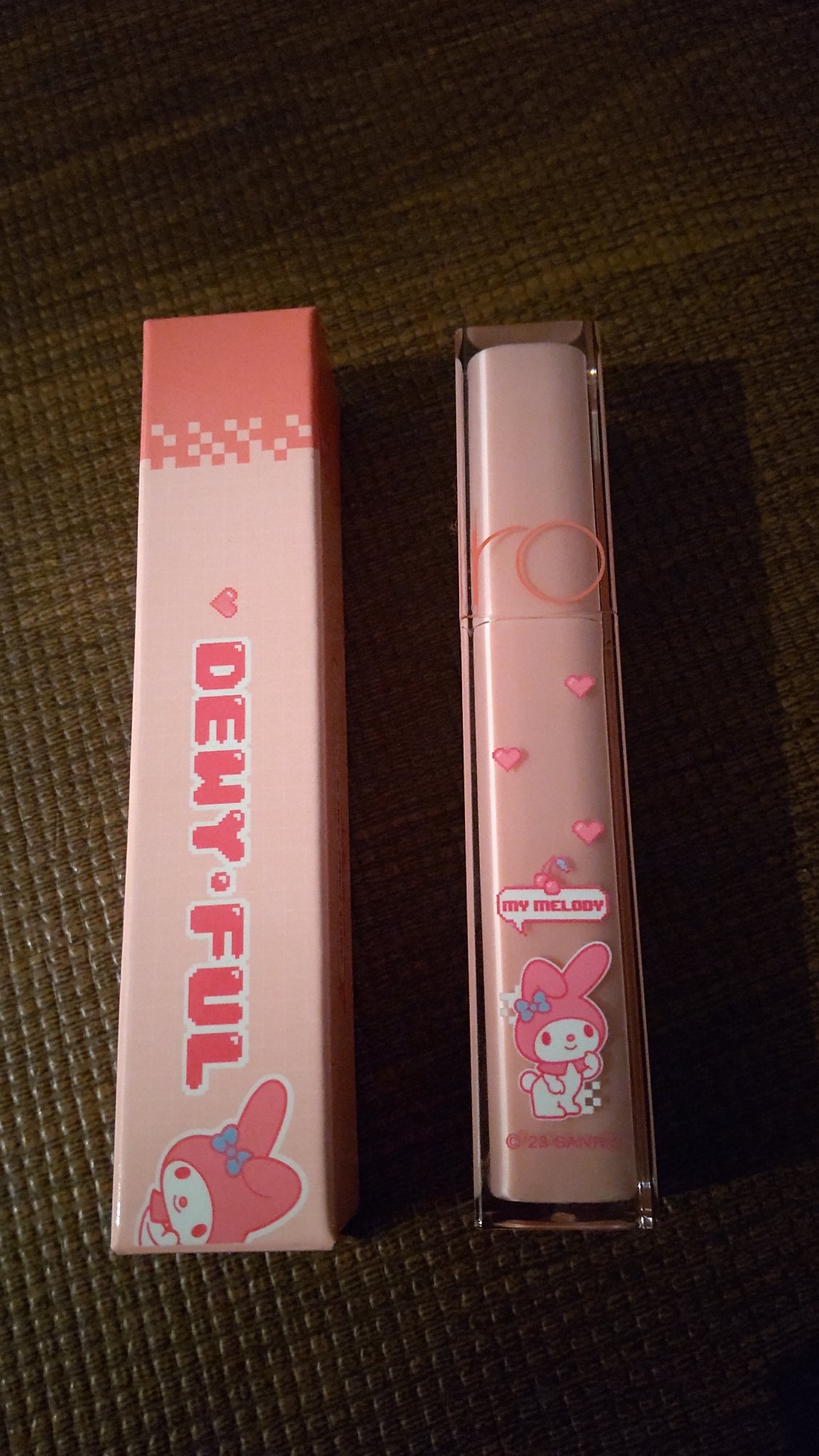 デュイフルウォーターティント 17 メロウシュガー（サンリオコラボ デュイフルウォーターティント）/rom&nd/リップティントを使ったクチコミ（2枚目）