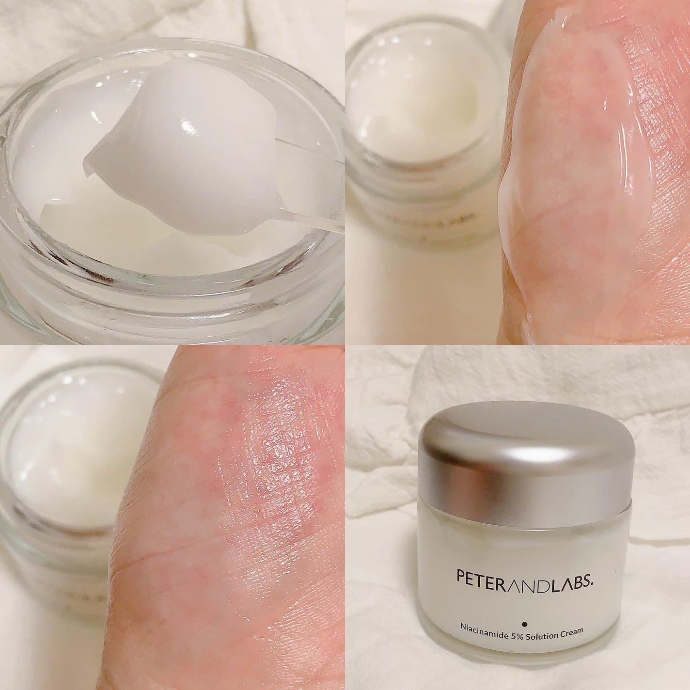ナイアシンアミド5% ソリューション モイスチャークリーム/PETERANDLABS/フェイスクリームを使ったクチコミ(3枚目)
