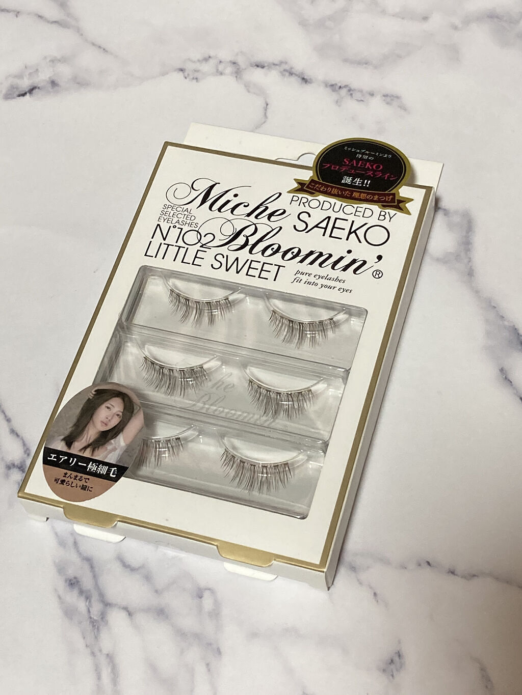 アイラッシュ SAEKOプロデュースライン NO.102リトルスウィート/ミッシュブルーミン/つけまつげを使ったクチコミ（1枚目）
