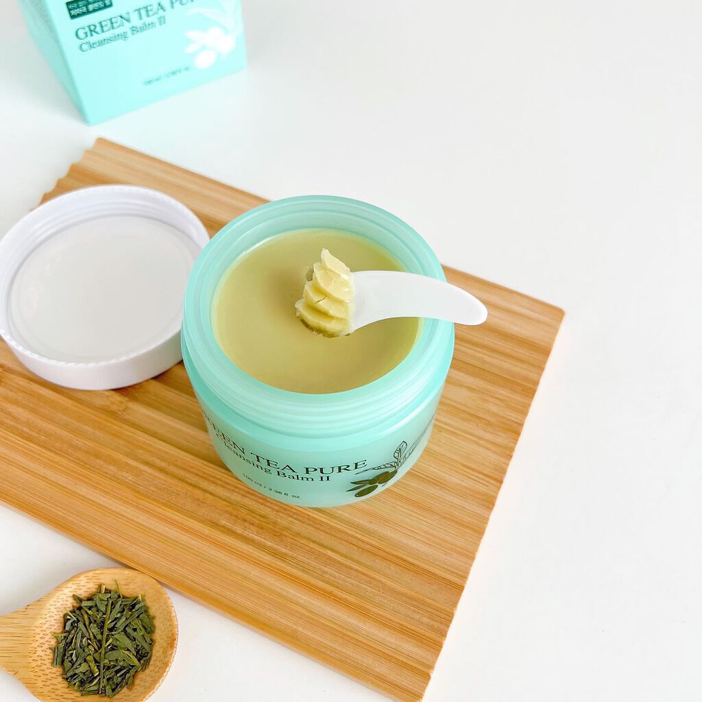 グリーンティーピュアクレンジングバームⅡ/YADAH/クレンジングバームを使ったクチコミ（3枚目）