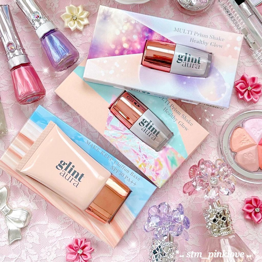 メイクキープシフォンベース/glintaura/化粧下地を使ったクチコミ(2枚目)