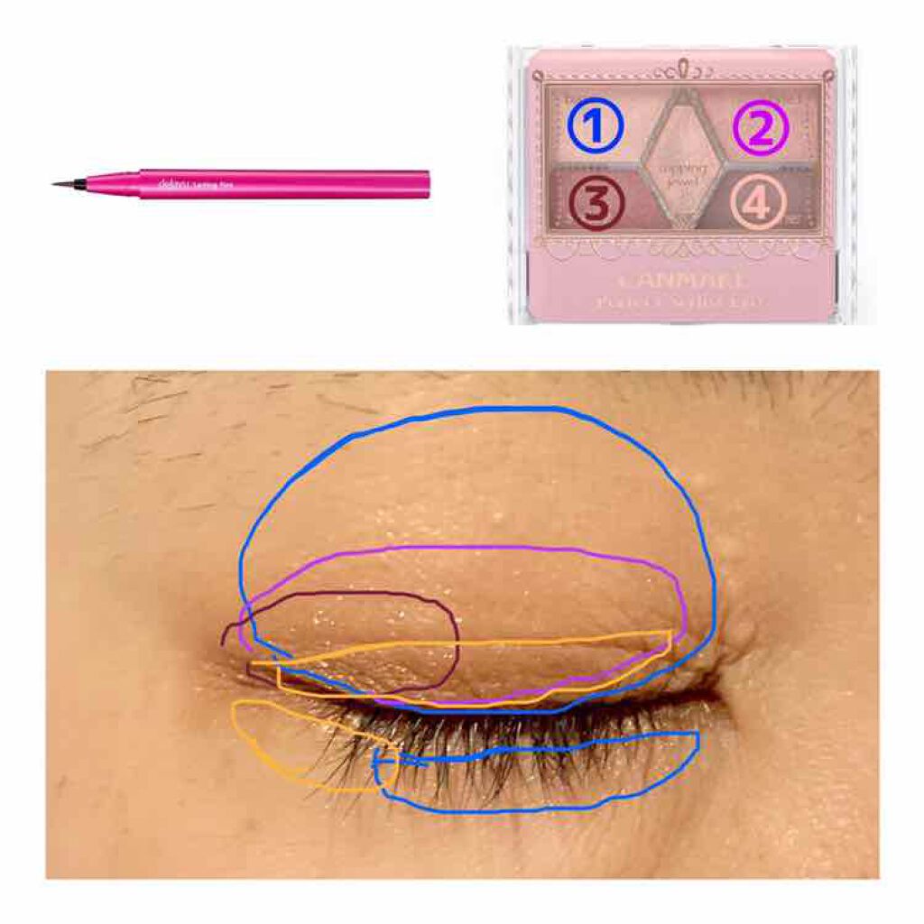 「密着アイライナー」しなやか筆リキッド/デジャヴュ/リキッドアイライナーを使ったクチコミ(2枚目)