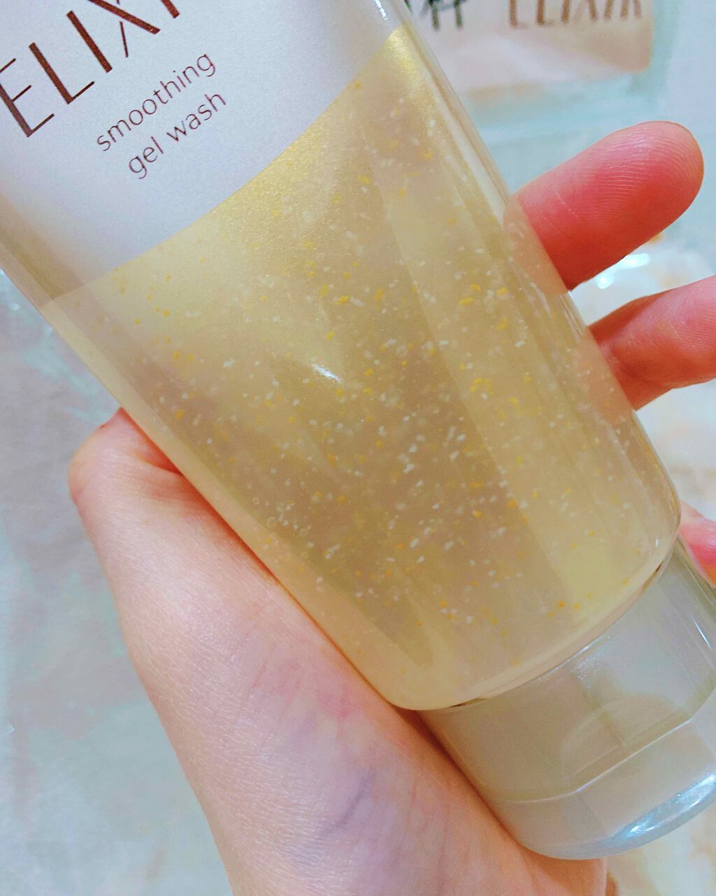 エリクシール シュペリエル スムースジェルウォッシュ/エリクシール/スクラブ・ゴマージュを使ったクチコミ(2枚目)