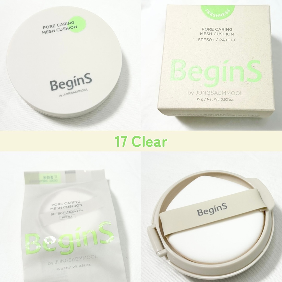 Pore Caring Mesh Cushion/BeginS by JUNGSAEMMOOL/クッションファンデーションを使ったクチコミ（3枚目）