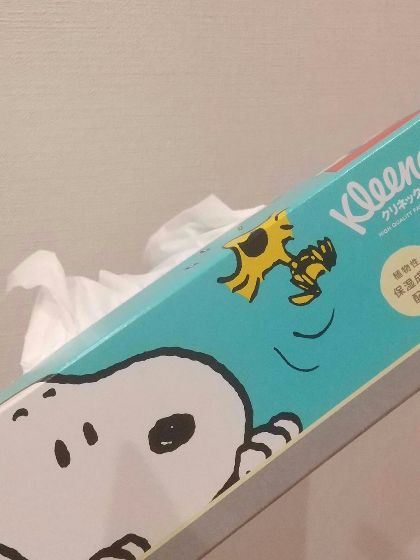 クリネックス ローションティシュー スヌーピー/クリネックス/ティッシュを使ったクチコミ(1枚目)