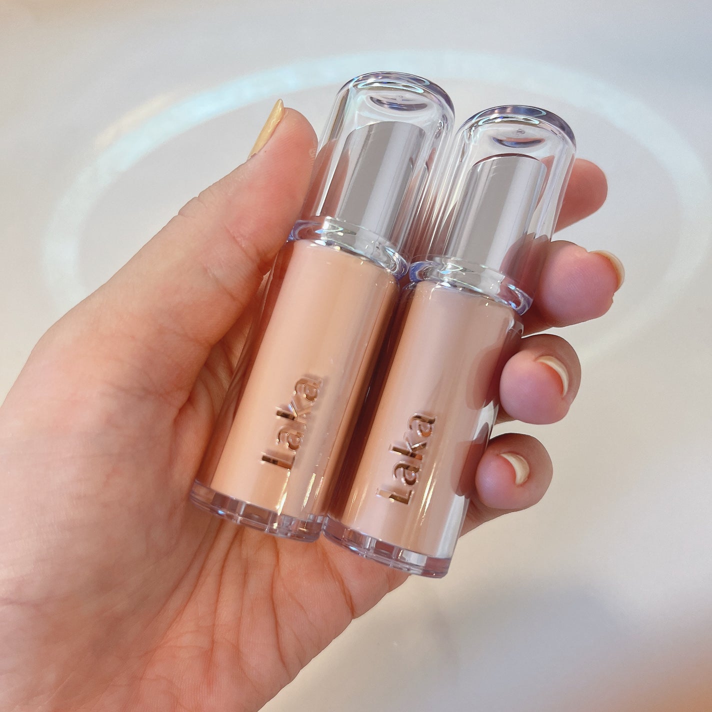 ボンディンググロウリップスティック/Laka/口紅を使ったクチコミ(2枚目)