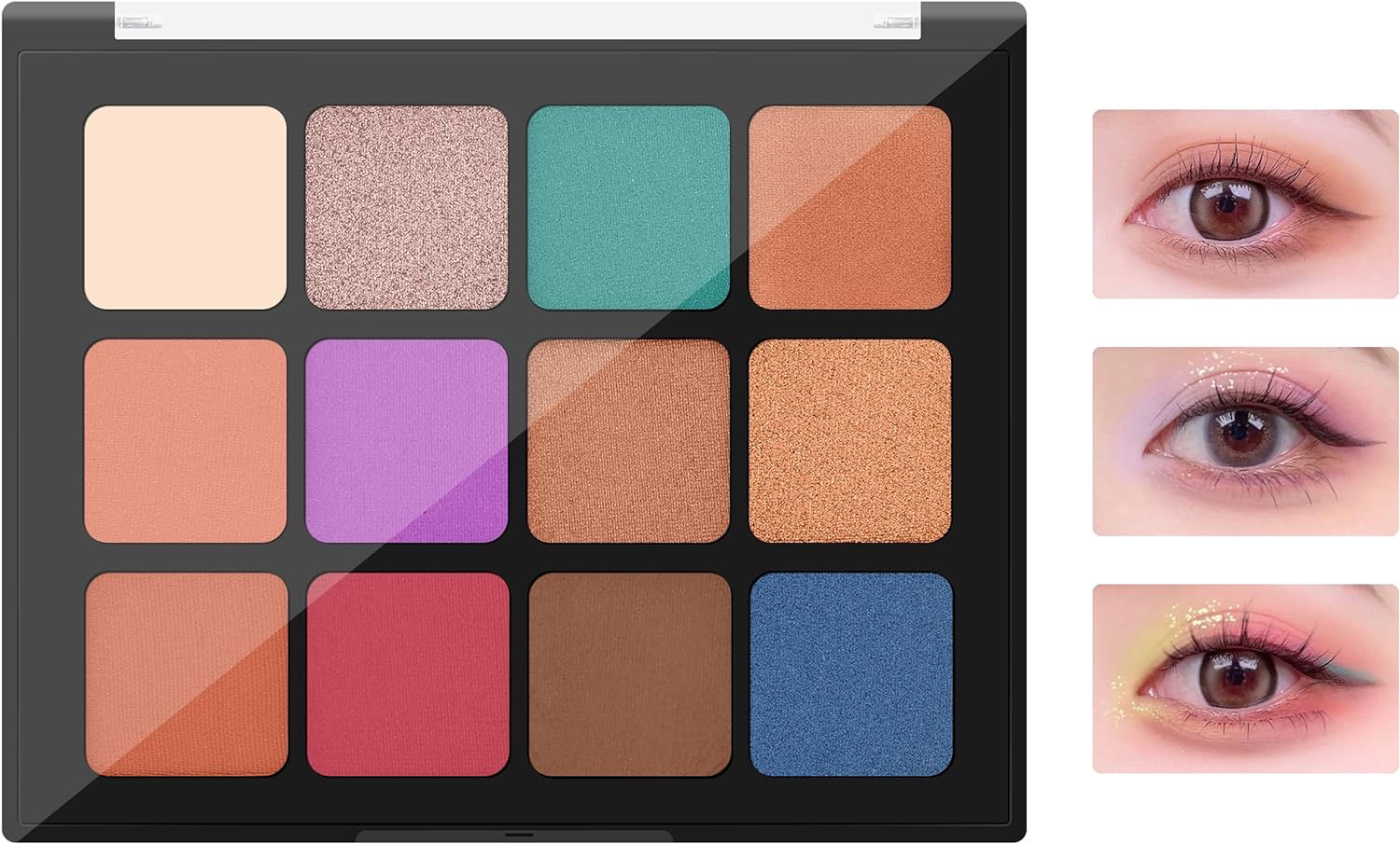 トゥエルブカラー アイシャドウ/LionWell（ライオンウェル）/アイシャドウパレットを使ったクチコミ（1枚目）