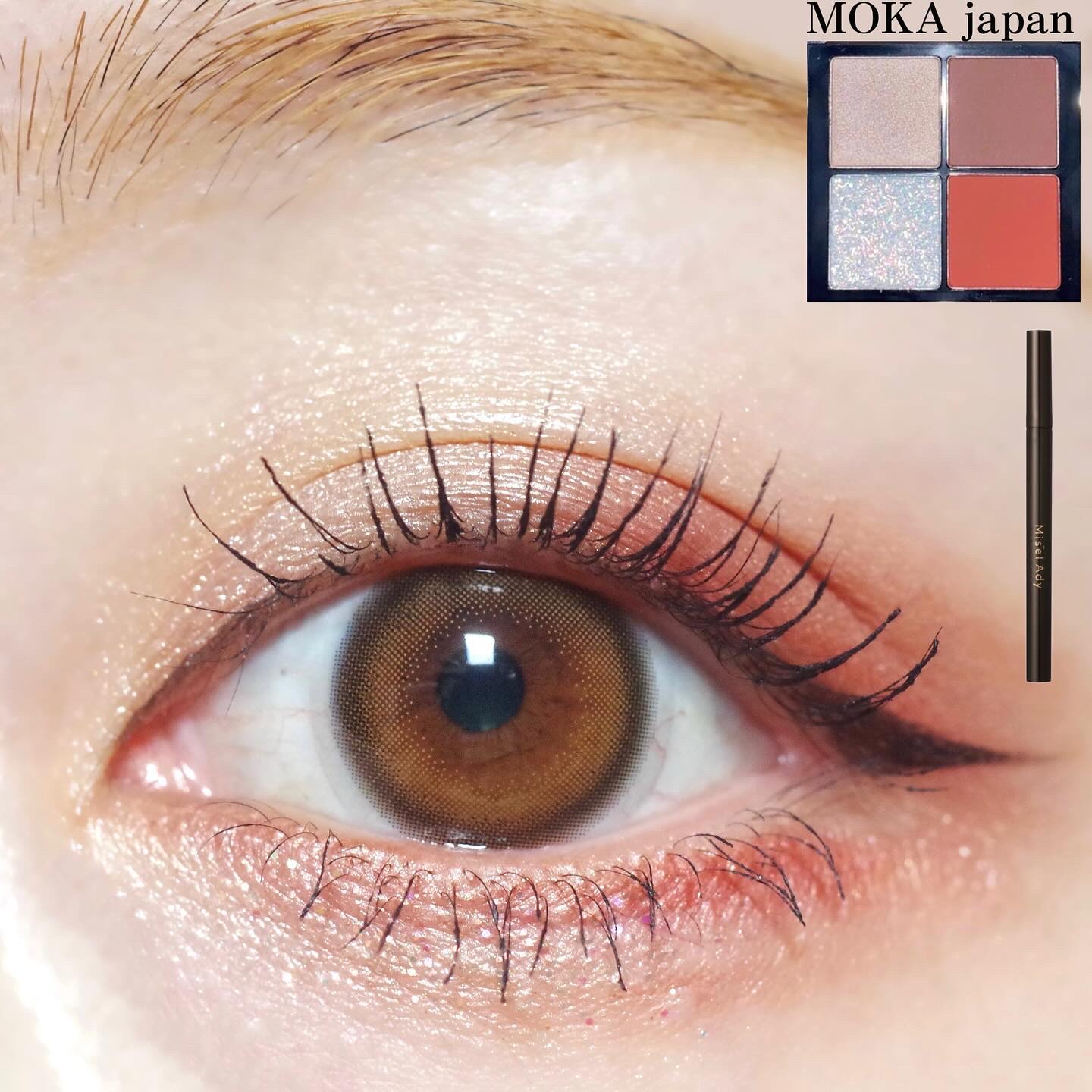 4色アイシャドウパレット 02 glow cherry/MOKA Japan cosmetics/アイシャドウパレットを使ったクチコミ（1枚目）