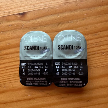 SCANDI 1day オリーブ/OLENS/カラーコンタクトレンズを使ったクチコミ（1枚目）