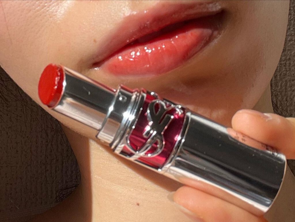YSL ラブシャイン キャンディグレーズ No.8 チリ デライト/YVES SAINT LAURENT BEAUTE/口紅を使ったクチコミ（3枚目）