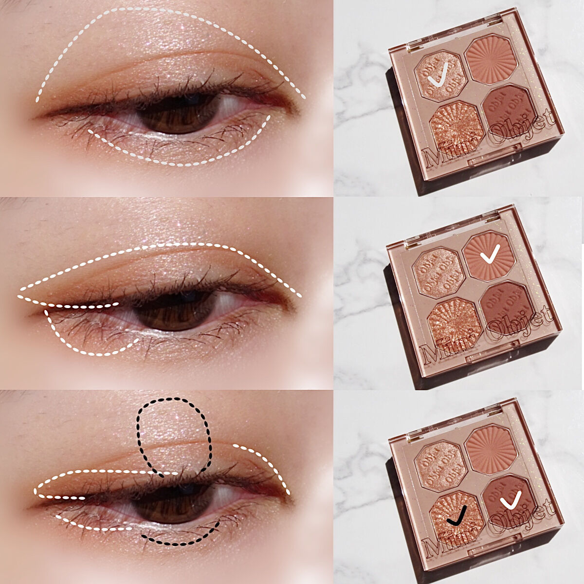 プレイカラーアイズ ミニオブジェ/ETUDE/アイシャドウパレットを使ったクチコミ（3枚目）