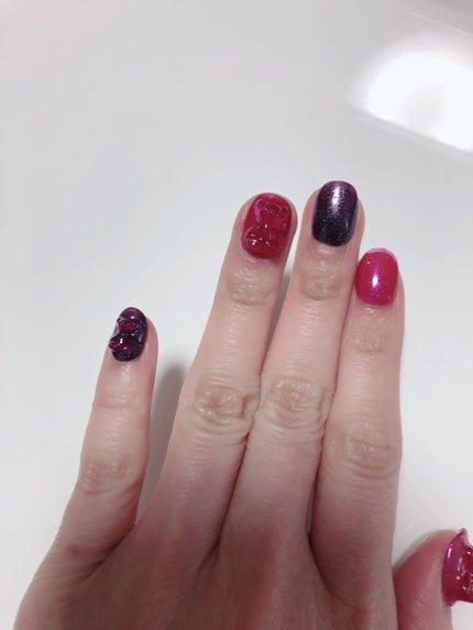 ジェルネイル(ライト対応)/セリア/ジェルネイルを使ったクチコミ(2枚目)