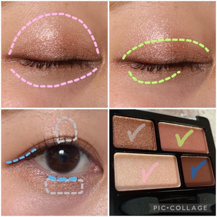 ムードアイシャドウパレット/GENE TOKYO/アイシャドウパレットを使ったクチコミ(2枚目)