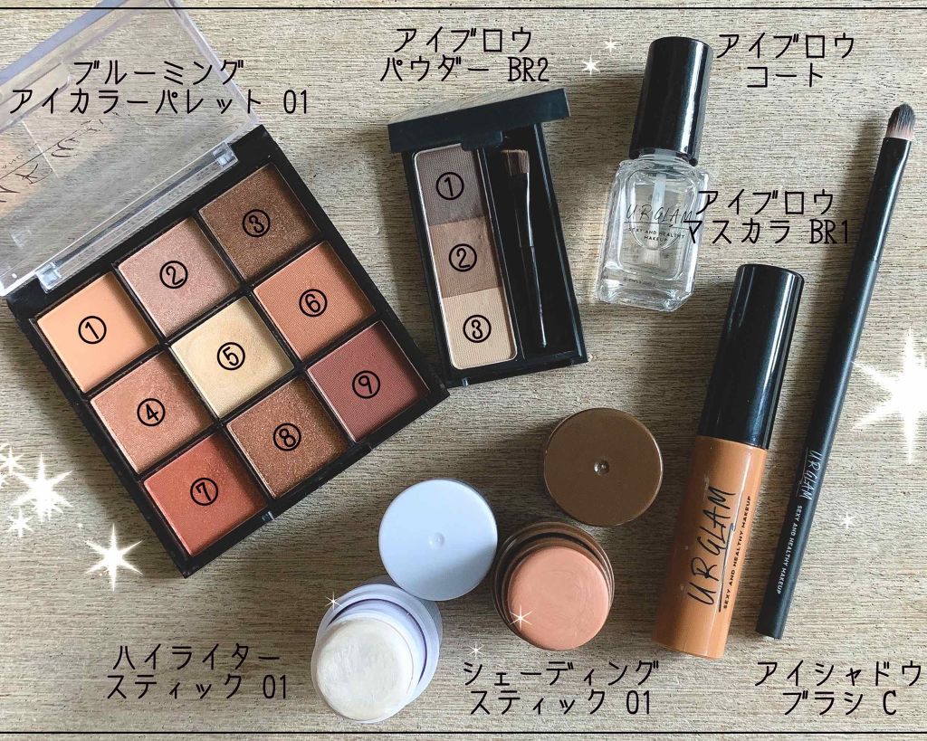 UR GLAM BLOOMING EYE COLOR PALETTE/U R GLAM/アイシャドウパレットを使ったクチコミ(2枚目)