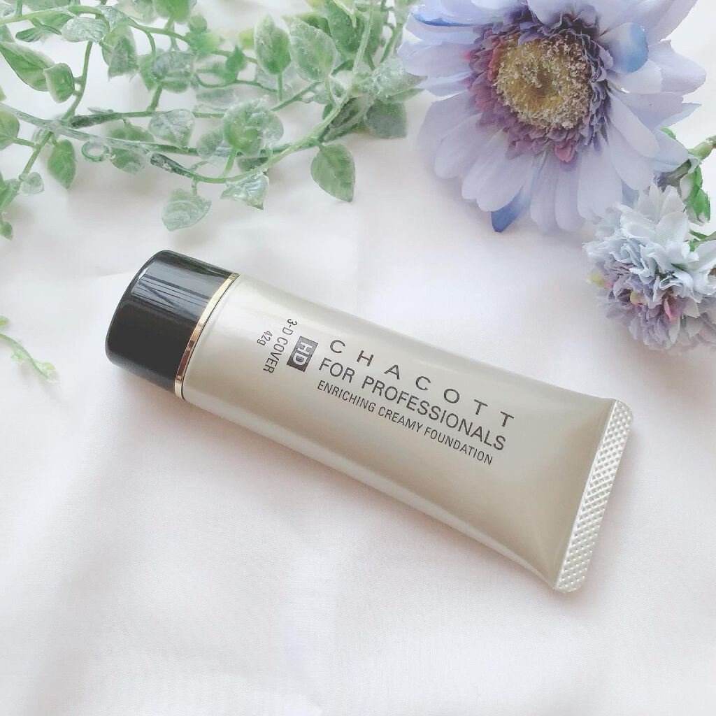 エンリッチングクリーミーファンデーション 831	ピンク/チャコット・コスメティクス/クリーム・エマルジョンファンデーションを使ったクチコミ（1枚目）