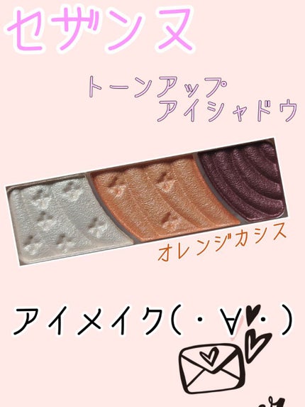 トーンアップアイシャドウ/CEZANNE/アイシャドウパレットを使ったクチコミ(1枚目)