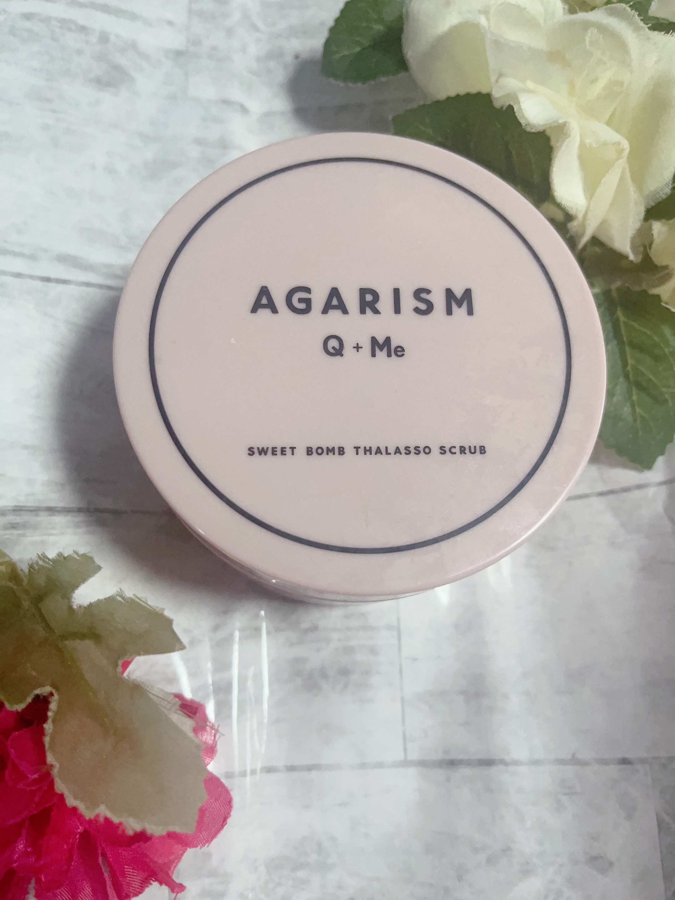 Q+Me スウィート ボム タラソ スクラブ/AGARISM/バストケア・ヒップケアを使ったクチコミ（1枚目）