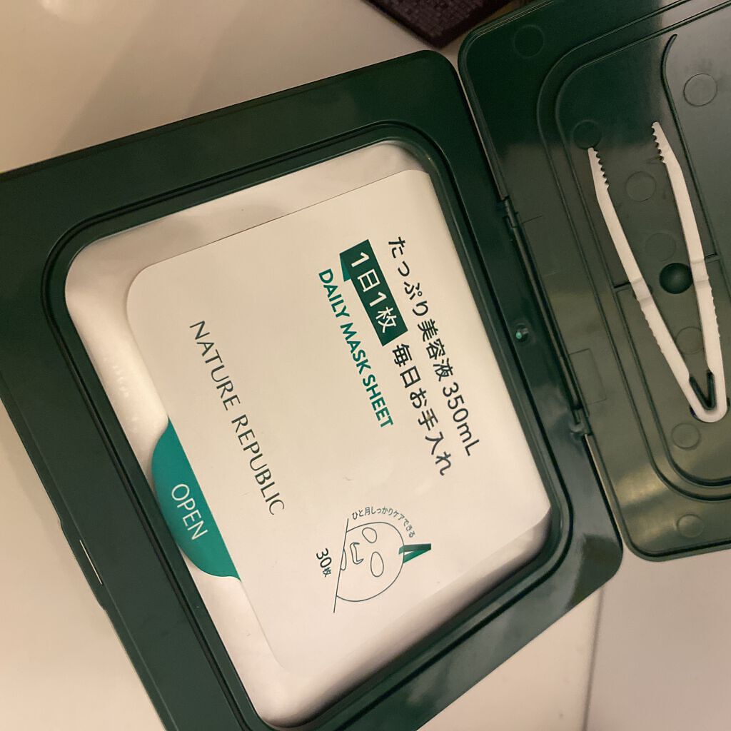 グリーンダーマCICA デイリーシートマスク/ネイチャーリパブリック/シートマスク・パックを使ったクチコミ（2枚目）