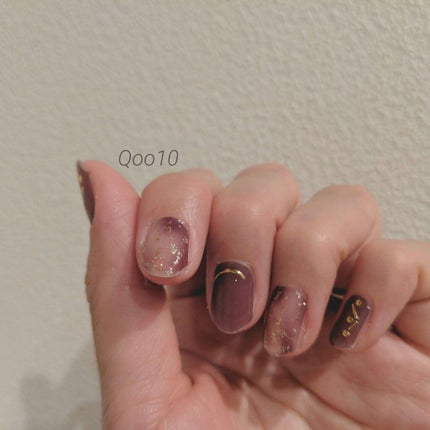 ネイルシール/Qoo10/ネイルシールを使ったクチコミ(1枚目)