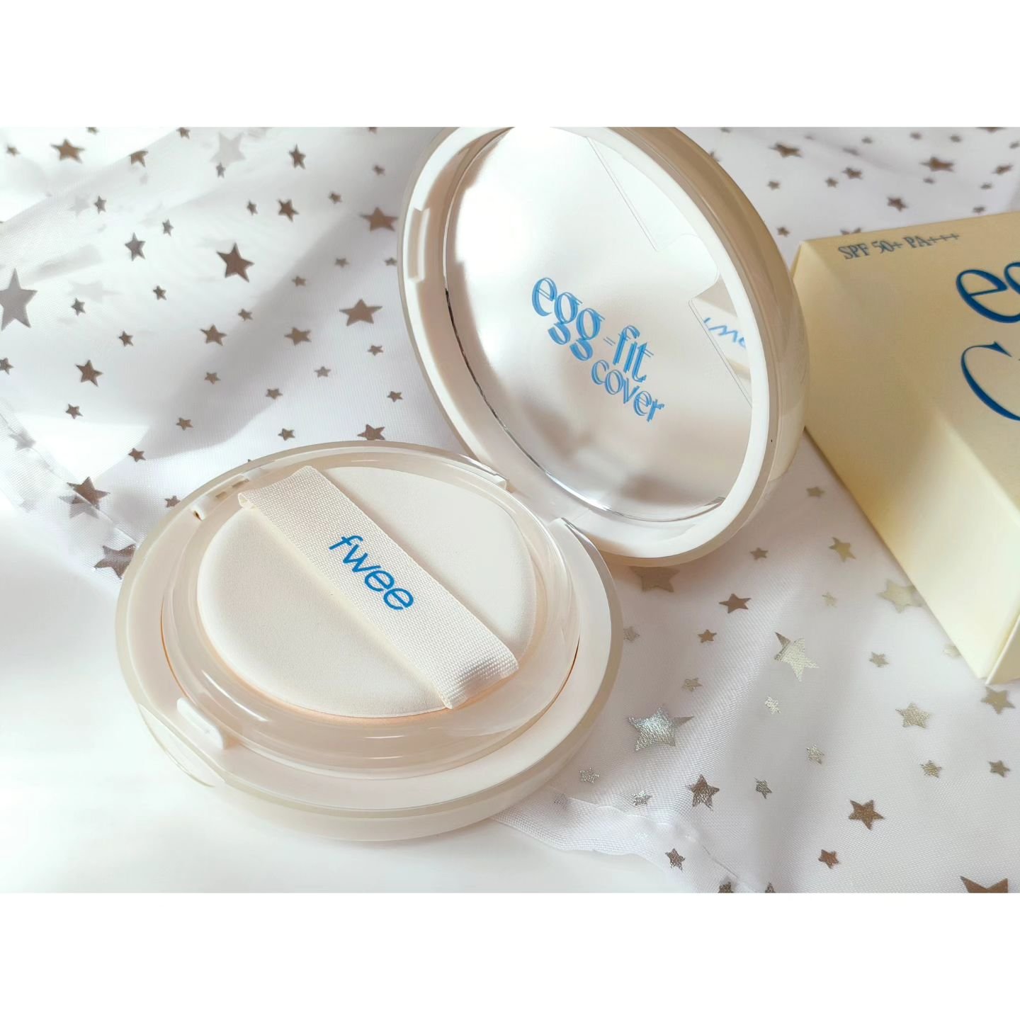 フィー クッションエッグフィットカバー/fwee/クッションファンデーションを使ったクチコミ（2枚目）