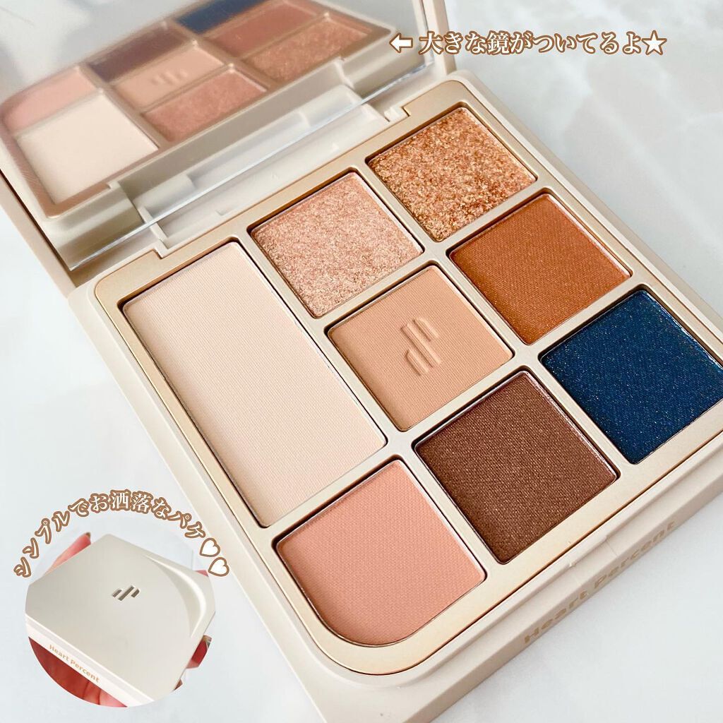 ドットオンムードアイパレット/Heart Percent/アイシャドウパレットを使ったクチコミ（2枚目）