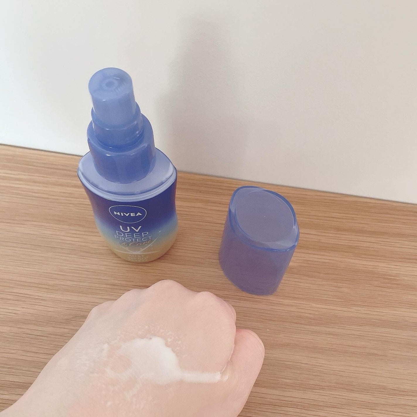 ニベアUV ディーププロテクト&ケア ミルクミスト/ニベア/日焼け止めミスト・スプレーを使ったクチコミ(2枚目)