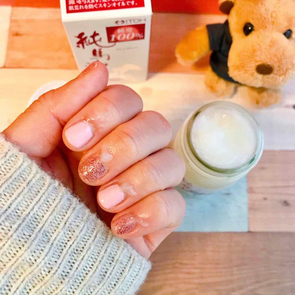 純馬油/井藤漢方製薬/フェイスオイルを使ったクチコミ（3枚目）