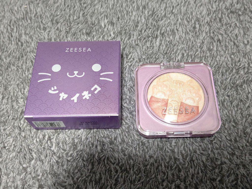 キャットハイライティングブラッシュ/ZEESEA/パウダーハイライトを使ったクチコミ（1枚目）