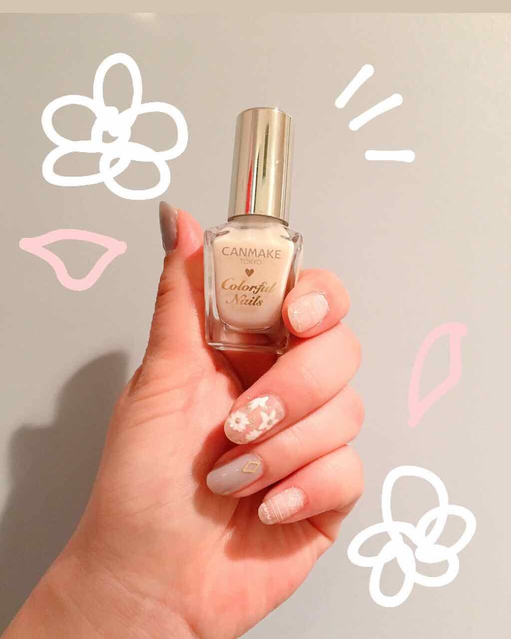 カラフルネイルズ/キャンメイク/マニキュアを使ったクチコミ（1枚目）
