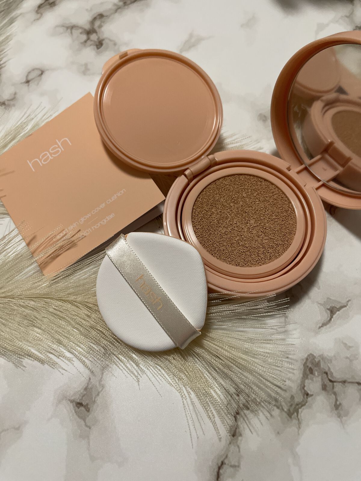 クラウド スキン グロー クッション XX01 ホンデ/HASH/クッションファンデーションを使ったクチコミ（2枚目）