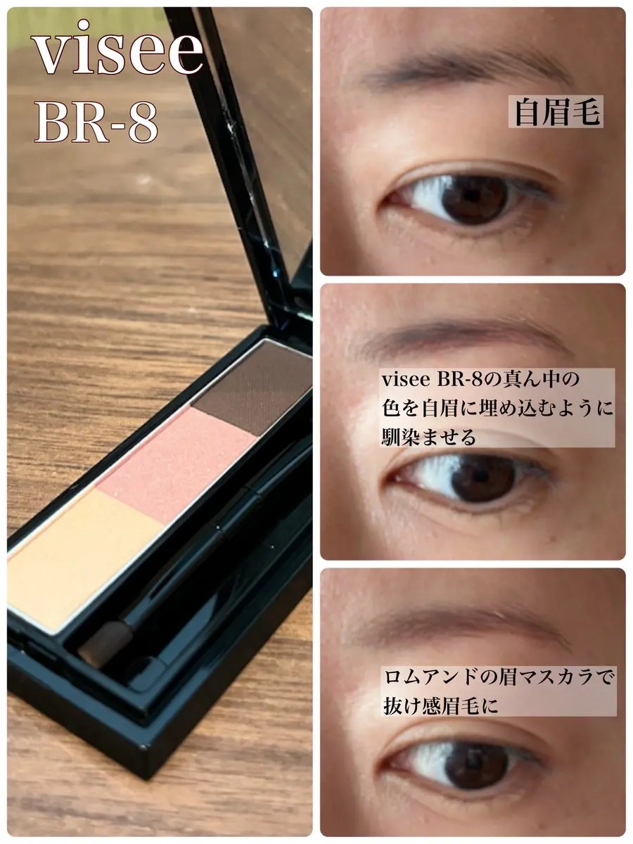 ハンオールブロウカラ/rom&nd/眉マスカラを使ったクチコミ（2枚目）