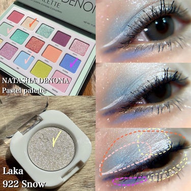 Natasha Denona  パステルパレットのクチコミ「ネモフィラメイク💙🤍✨
NATASHA DENONAPastel palette

⁡
この前.....」（2枚目）