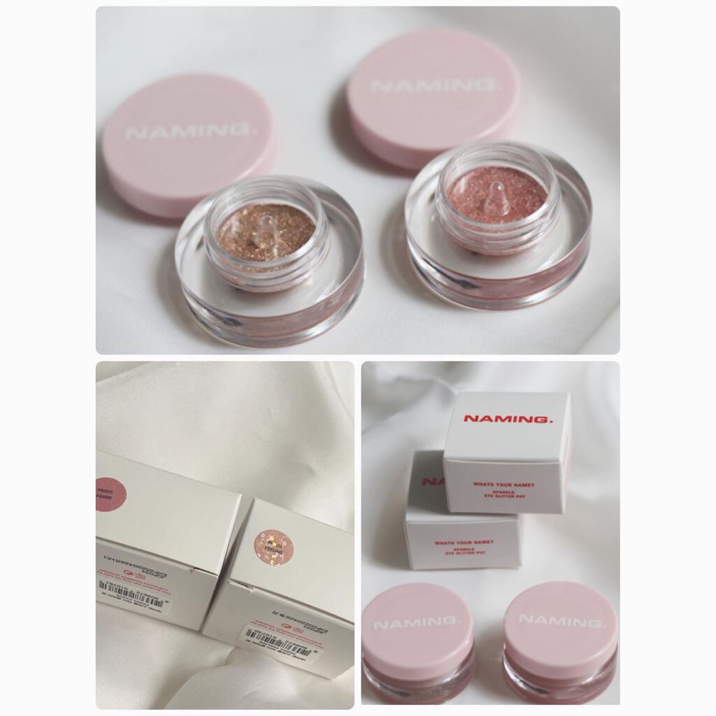 ネイミングスパークルアイグリッターポット/NAMING./グリッターを使ったクチコミ（3枚目）