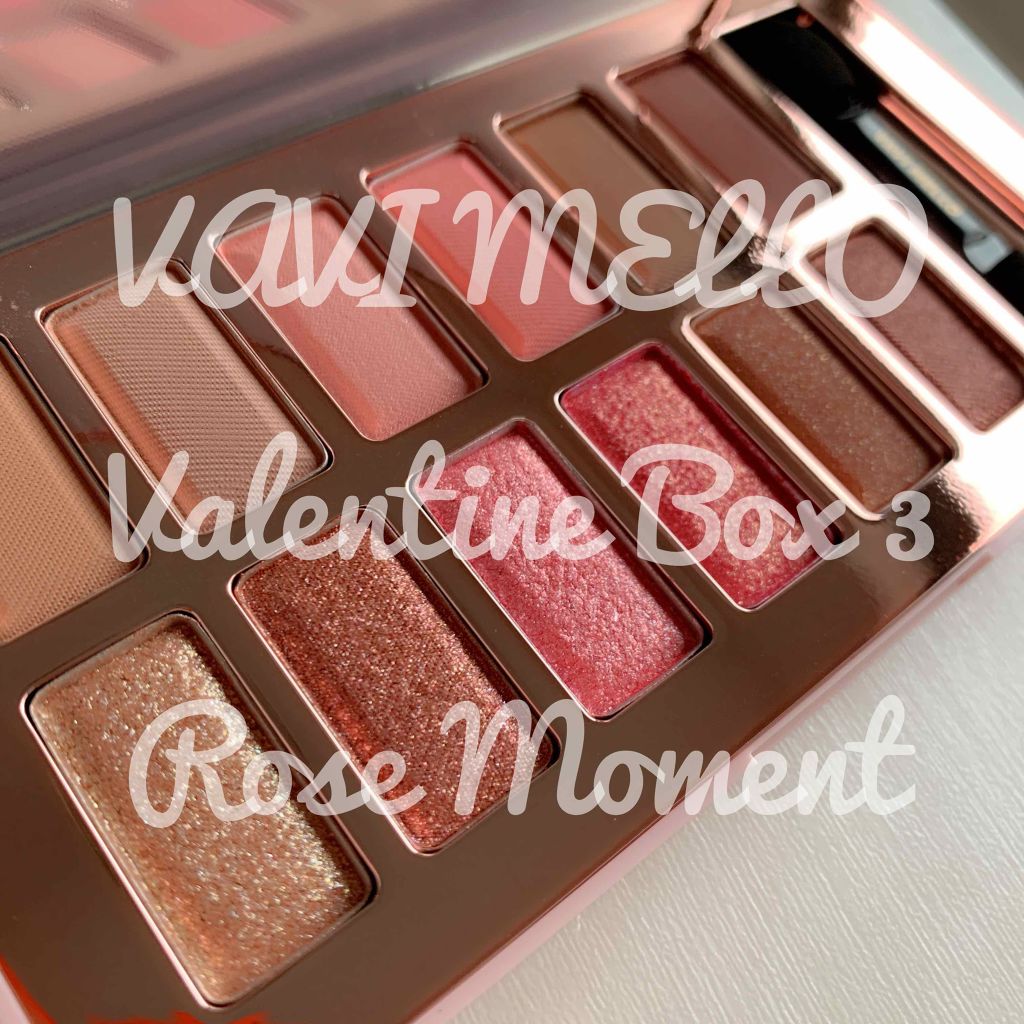 バレンタインボックス3ローズモーメント/VAVI MELLO/アイシャドウパレットを使ったクチコミ(1枚目)