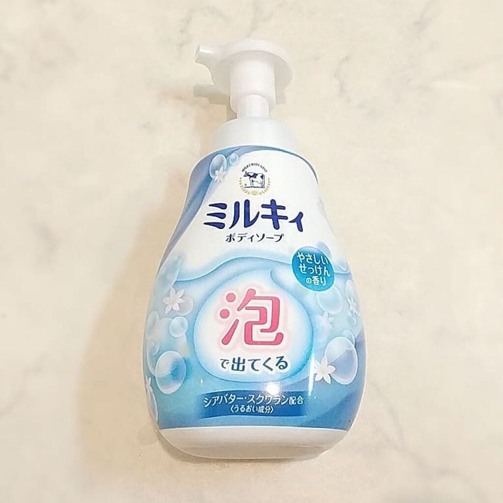 泡で出てくる ミルキィボディソープ やさしいせっけんの香り/ミルキィ/ボディソープを使ったクチコミ(1枚目)