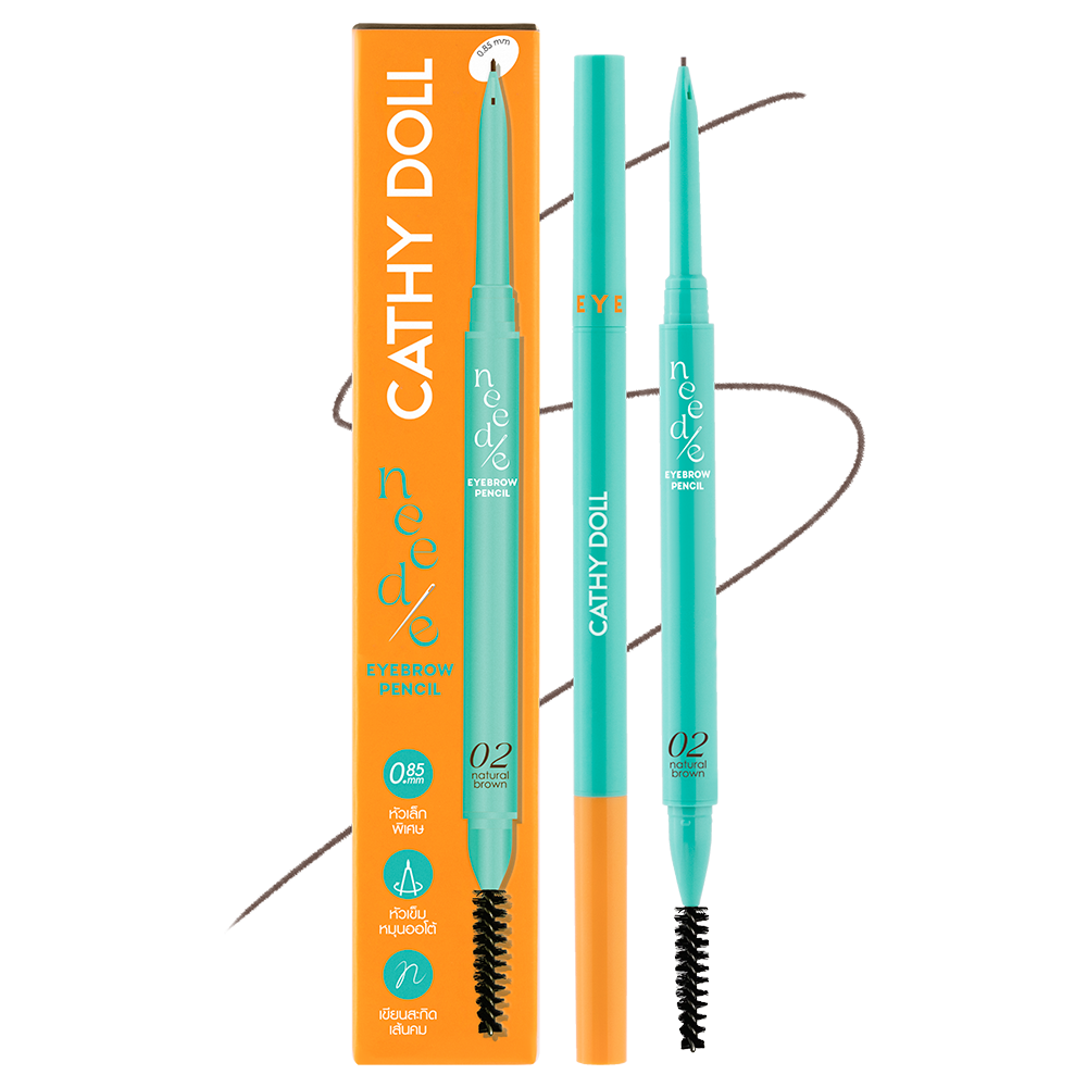 ニードルアイブロウペンシル 02 NATURAL BROWN