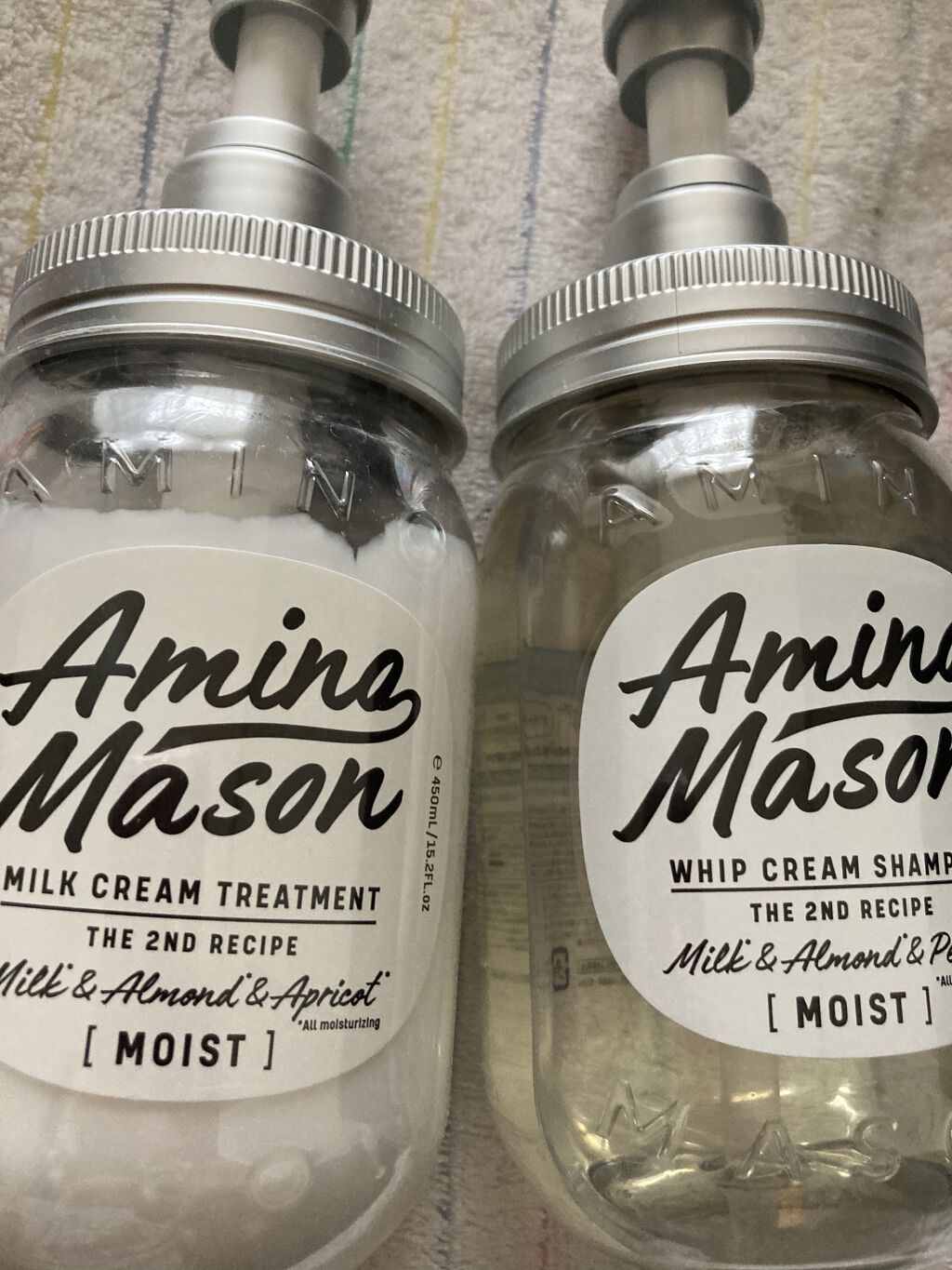 アミノメイソン ディープモイスト ホイップクリーム シャンプー/ミルククリーム ヘアトリートメント/アミノメイソン/市販シャンプーを使ったクチコミ（2枚目）