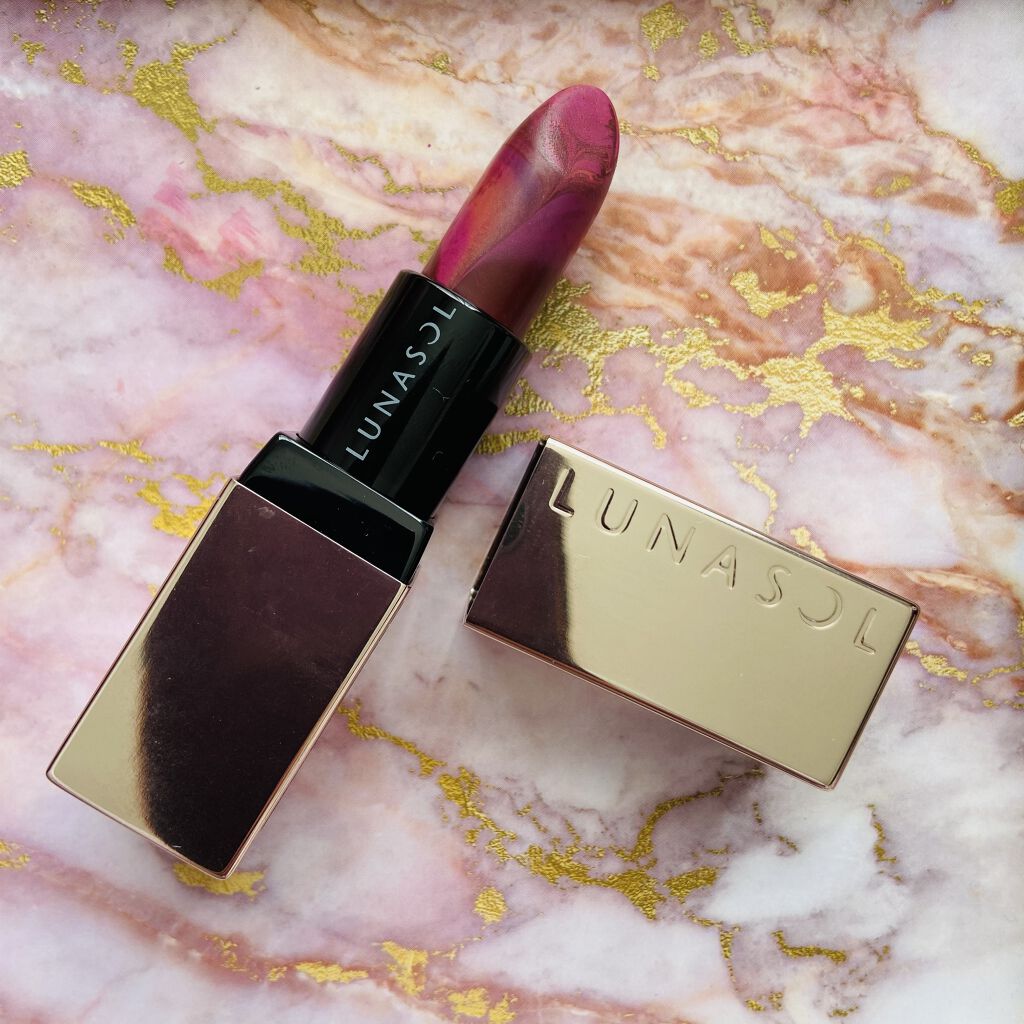 マージングカラーリップブラッシュ EX02 Magnolia Mauve/LUNASOL/口紅を使ったクチコミ（1枚目）