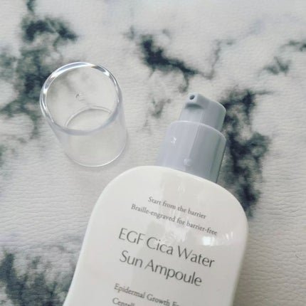 EGFシカウォーターサンアンプル/fromrier/日焼け止めローションを使ったクチコミ(2枚目)