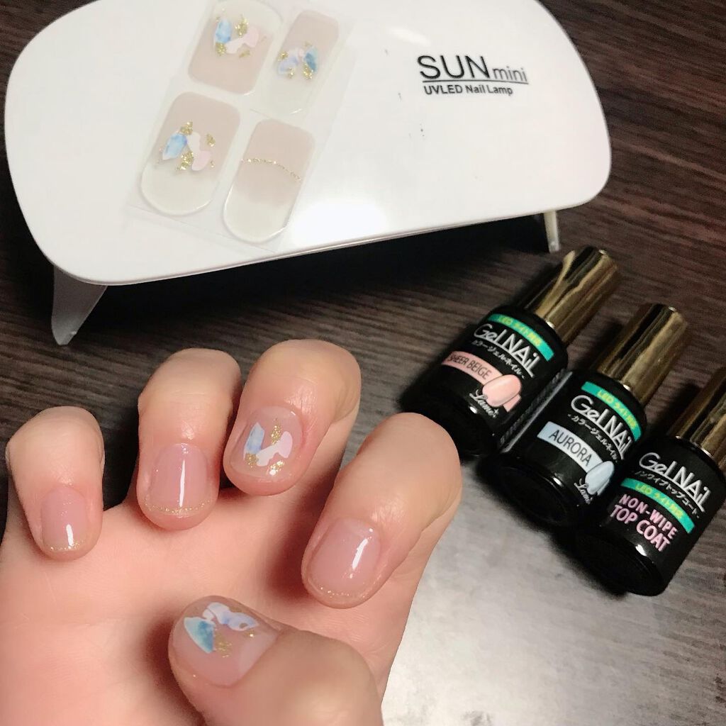 ジェルネイル（ライト対応）/セリア/ジェルネイルを使ったクチコミ（2枚目）