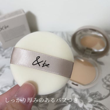 ＆be &be 薬用UVプレストパウダー【医薬部外品】のクチコミ「&be 薬用UVプレストパウダー
SPF50+ PA++++

ヘアメイクアーティストの河北裕.....」（3枚目）