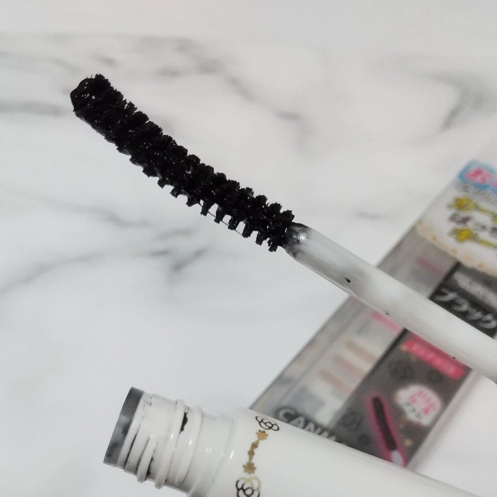 クイックラッシュカーラーER 02 ブラック/キャンメイク/マスカラ下地を使ったクチコミ（2枚目）