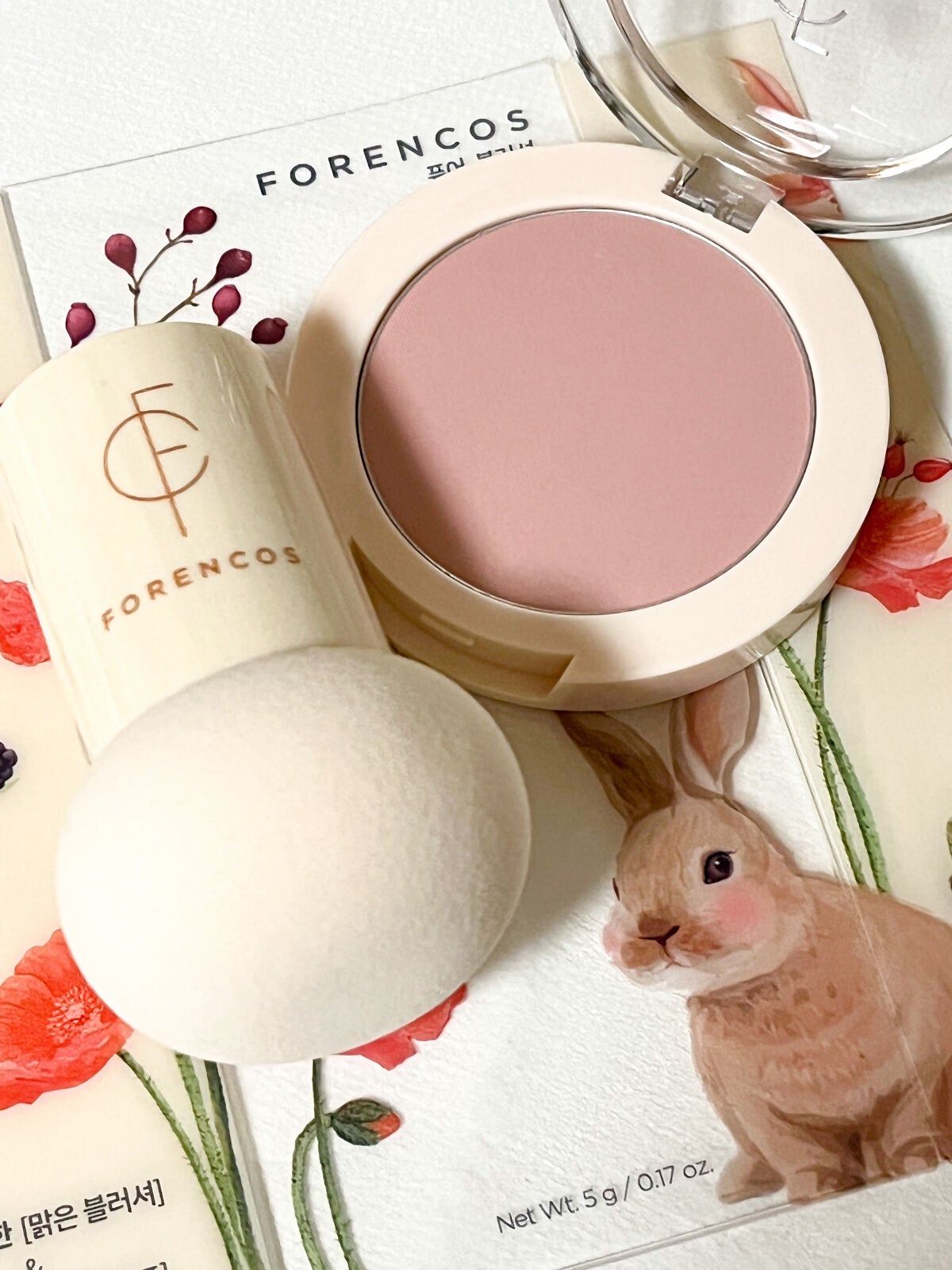 ピュアブラッシャー パフ付き/フォレンコス/パウダーチークを使ったクチコミ(5枚目)