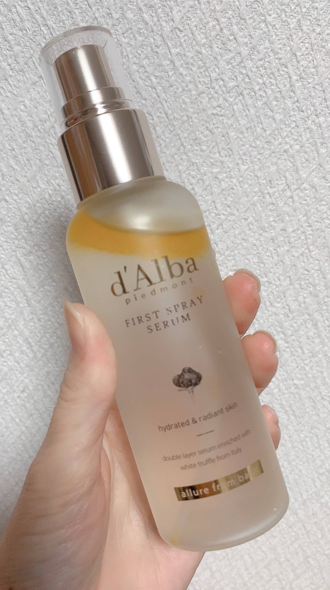 ダルバ ホワイトトリュフファーストスプレーセラム/ダルバ/ミスト状化粧水を使ったクチコミ(2枚目)
