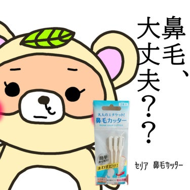 DAISO 鼻毛カッターのクチコミ「マスクの下は平気ですか？？

ふとした時に見えたらショック😱

電池も使わない鼻毛カッター✂️.....」（1枚目）