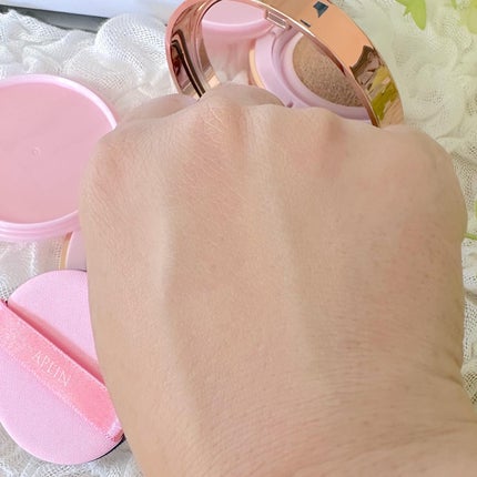 ピンクティーツリーカバークッション/APLIN/クッションファンデーションを使ったクチコミ(5枚目)