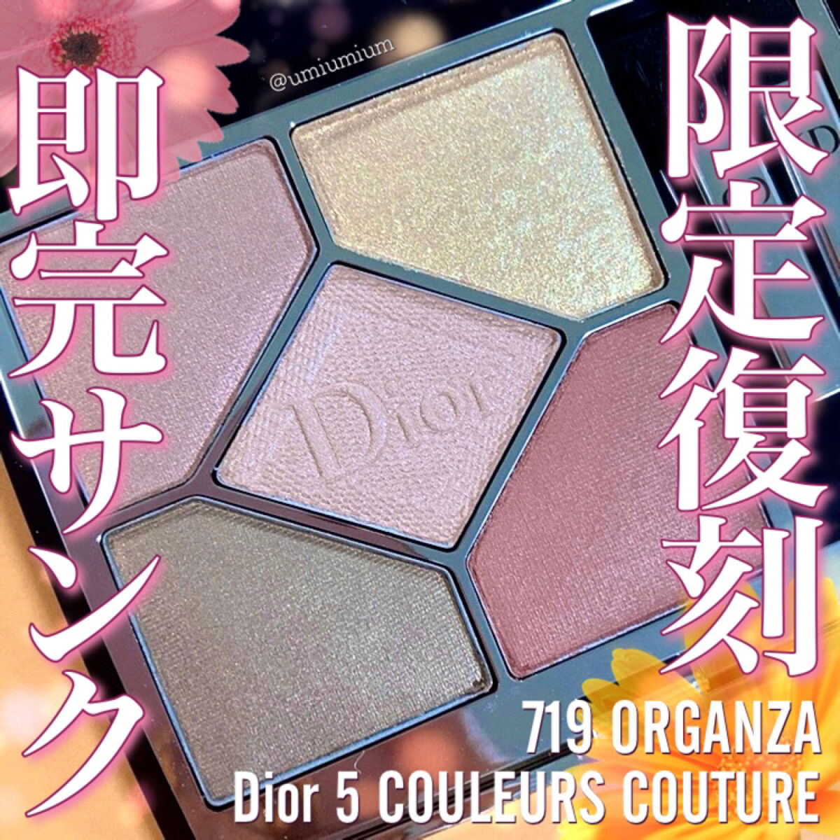 【新作セール】Dior サンク クルール クチュール 719 オーガンザ 限定色 アイシャドウ