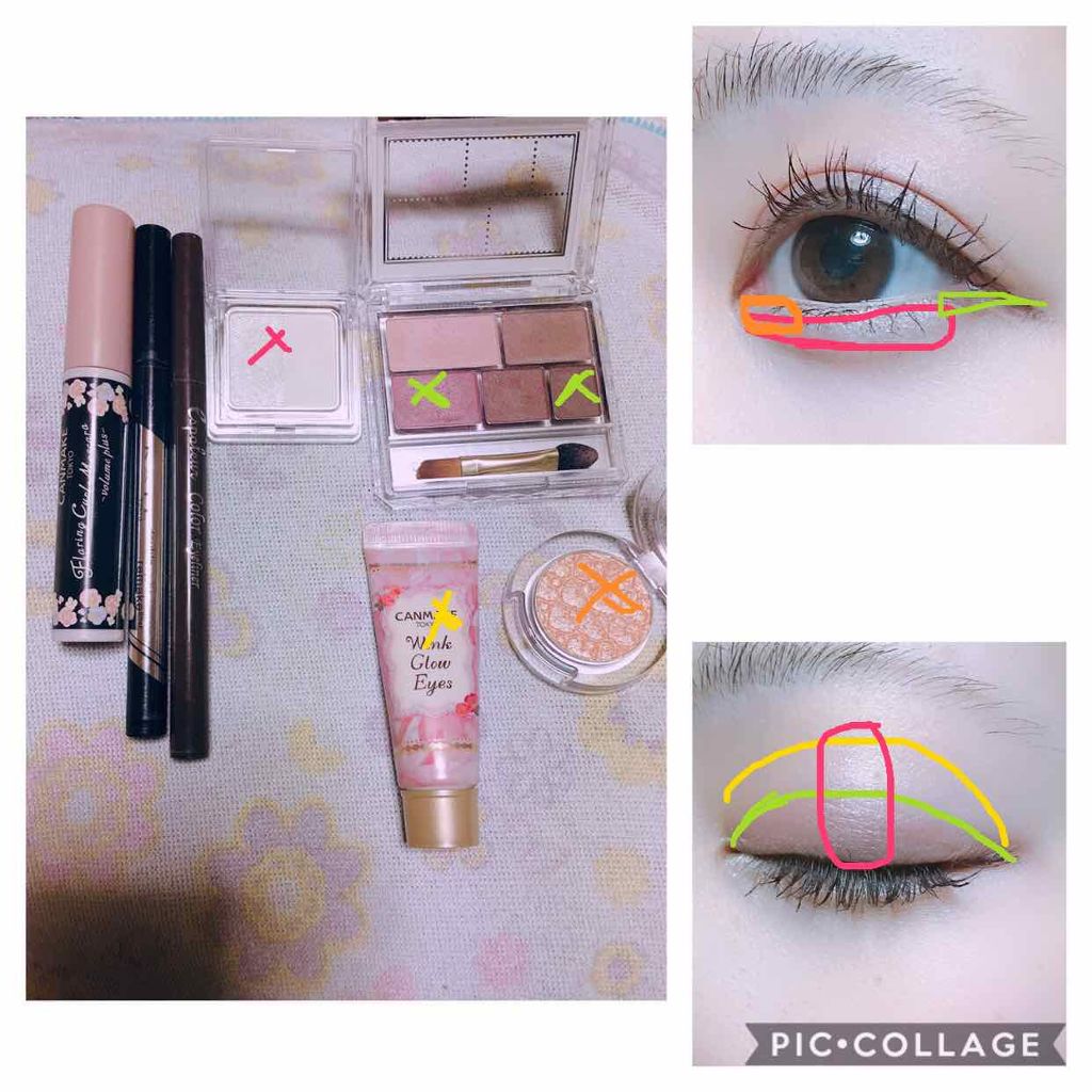 ウィンクグロウアイズ/キャンメイク/ジェル・クリームアイシャドウを使ったクチコミ（3枚目）